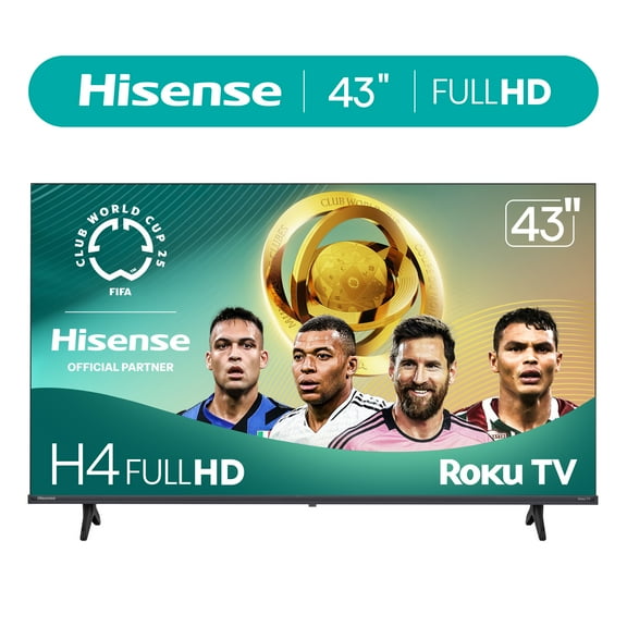 Open Box Hisense 43-Inch Class H4 Series FHD Roku Smart TV (43H4030F3) - 1080P Full HD LCD Screen, LED TV, DTS TruSurround Sound, Motion Rate 120, Gaming Mode