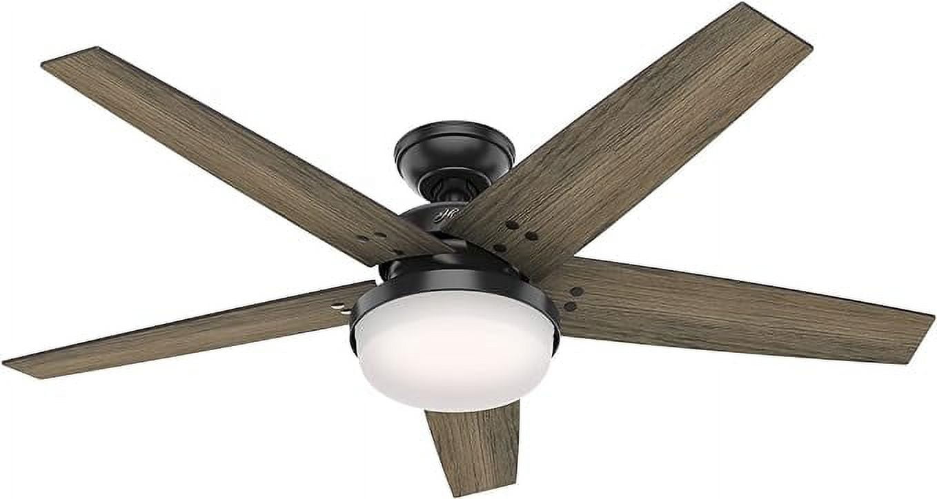 Hunter Brenham Matte Black Led 52 Ceiling Fannull