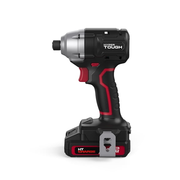 Open Box Hyper Tough 20V Brushless Impact Driver with 2.0Ah Lithium-Ion Battery Pack and Charger, 1/4-inch. Hex Collet Chuck Size, 22006.2
