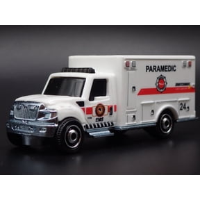 Open Box INTERNATIONAL TERRASTAR PARAMEDIC AMBULANCE EMS 1/64 MB SCALE DIECAST MODEL CAR
