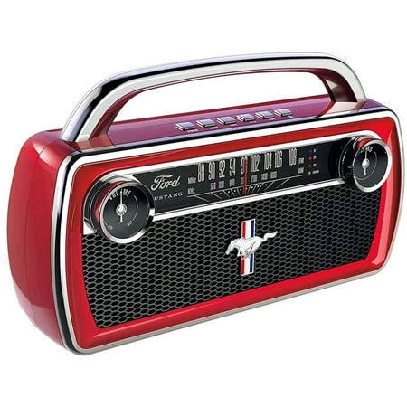 Open Box ION Mustang Stereo ISP95 Wireless Bluetooth Speaker AM/FM Radio Portable - RED