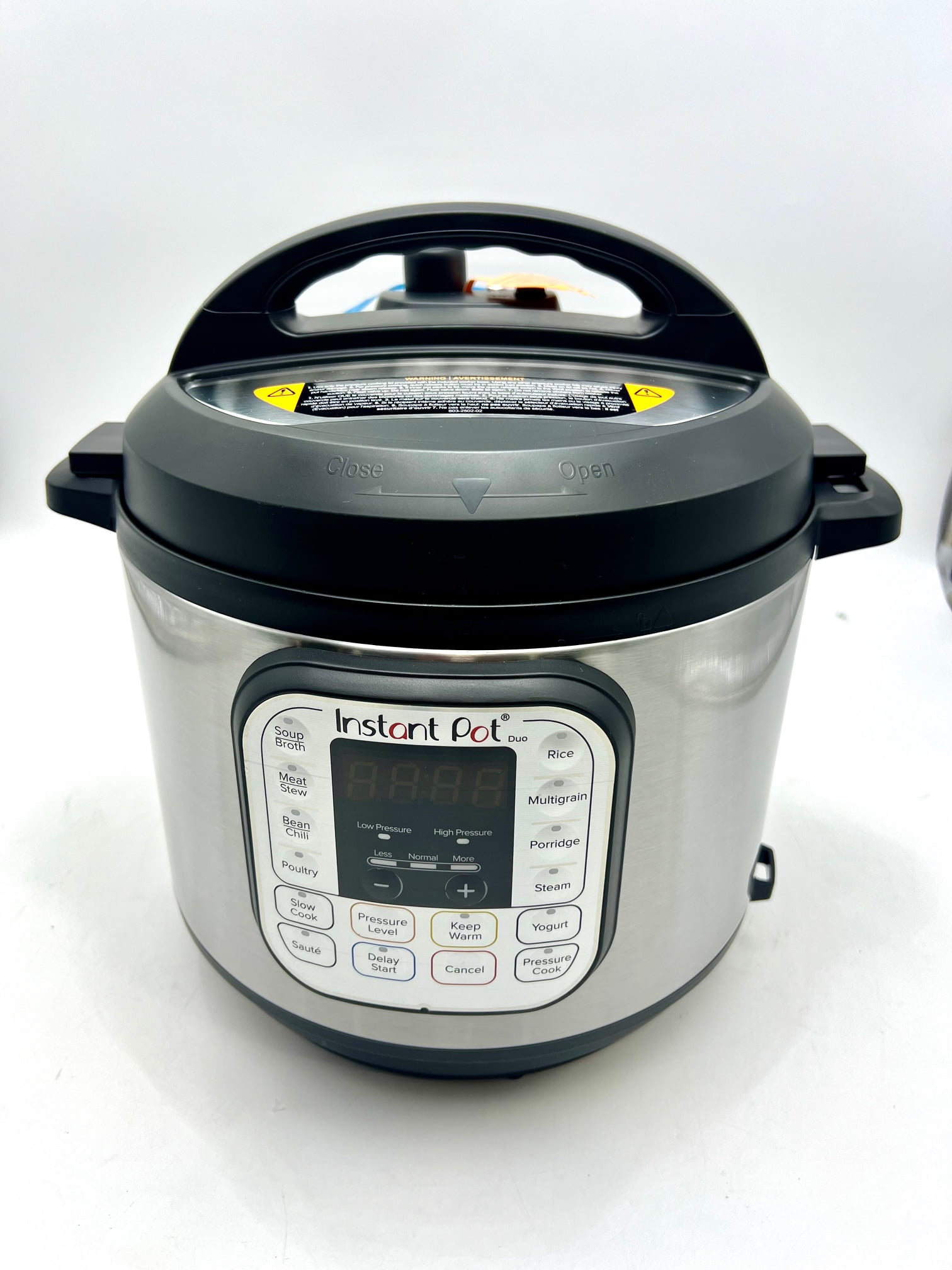 Open Box Instant Pot 6Qt Duo Pressure Cooker Silver