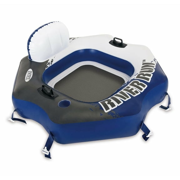 Open Box Intex River Run Connect Lounge Floating Water Tube 58854EP 8 Pack