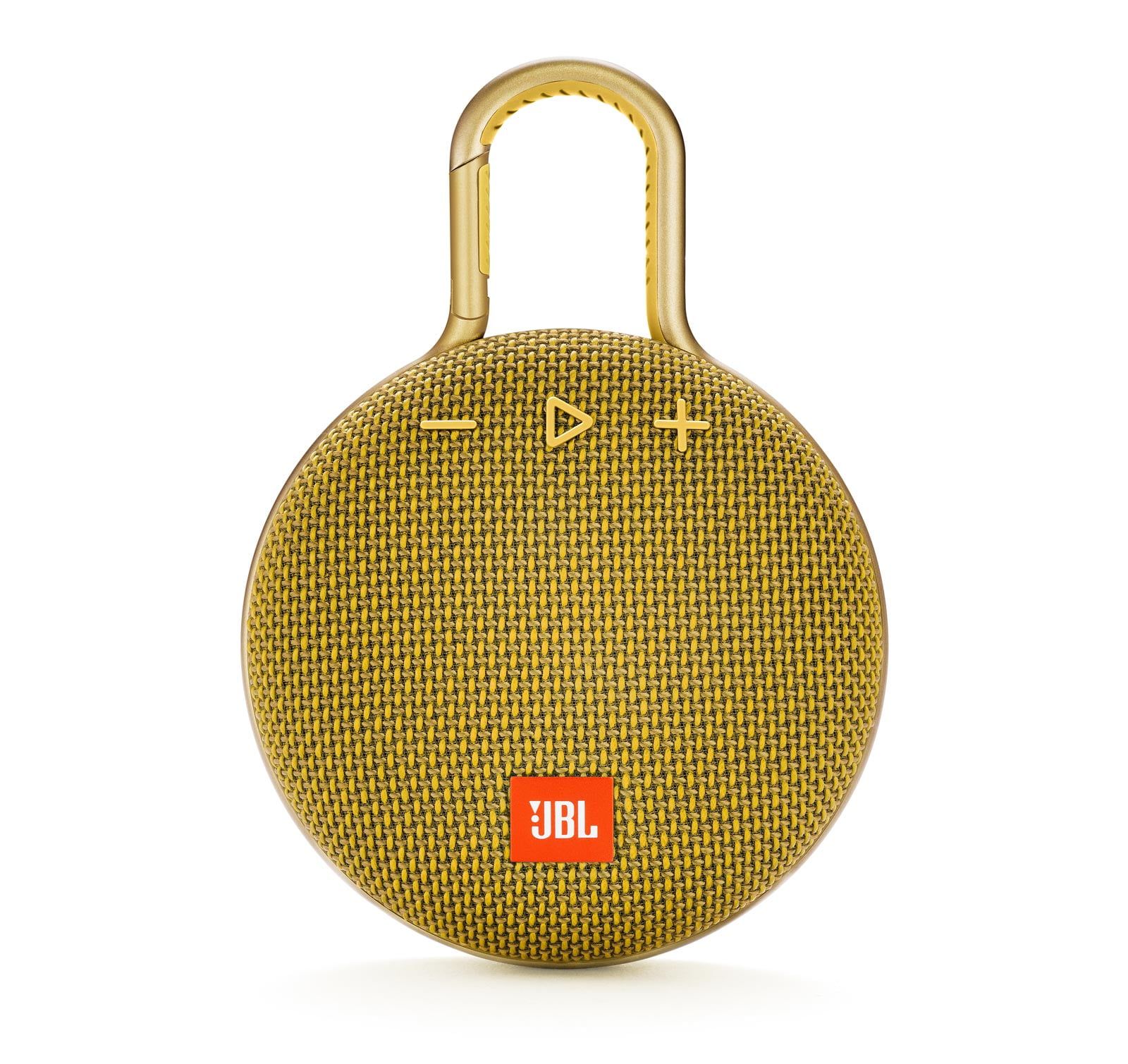 Open Box JBL Clip 3 Mustard Yellow Bluetooth Speaker Damaged Box