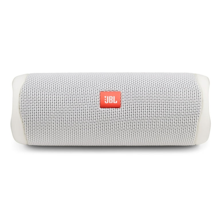 JBL Flip 5 White Bluetooth Speaker, Portable, Waterproof, 12 Hours