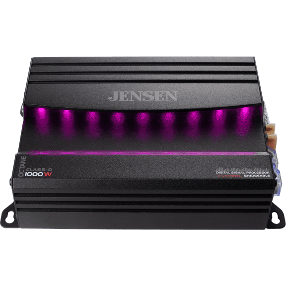 Open Box Jensen XDA94RB Class D 4 Channel Bridgeable Amplifier with 80 Watts x 4 RMS and 1000 Watts, New