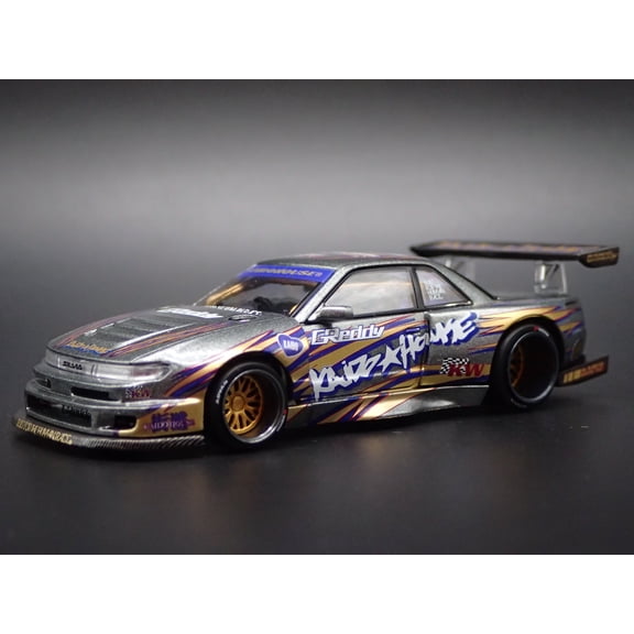 Open Box KAIDO HOUSE NISSAN SILVIA S13-R V1 GREDDY 1/64 SCALE DIECAST MODEL CAR