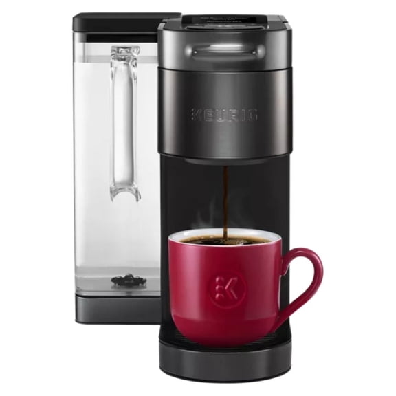 Open Box Keurig K-Supreme Plus Smart Single Serve Coffee Maker with BrewlD, 5 Cup Sizes, 5 Brewing Options, and 6 Temperature Settings (Black Stainless)