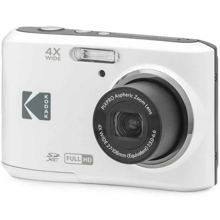 Open Box Kodak PIXPRO Friendly Zoom FZ45-WH 16MP Digital Camera with 4x Optical Zoom 27mm Wide Angle and 2.7" LCD Screen (White)