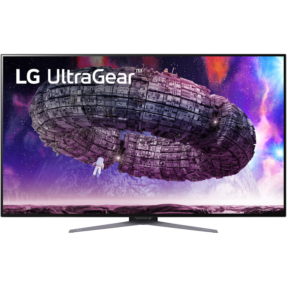 Open Box LG 48GQ900-B 48" Ultragear UHD OLED Gaming Monitor with Anti-Glare, 1.5M : 1 Contrast Ratio & DCI-P3 99% (Typ.) w/ HDR 10.1ms (GtG) 120Hz Refresh Rate, HDMI 2.1 with 4-Pole Headphone Out - image 1 of 11