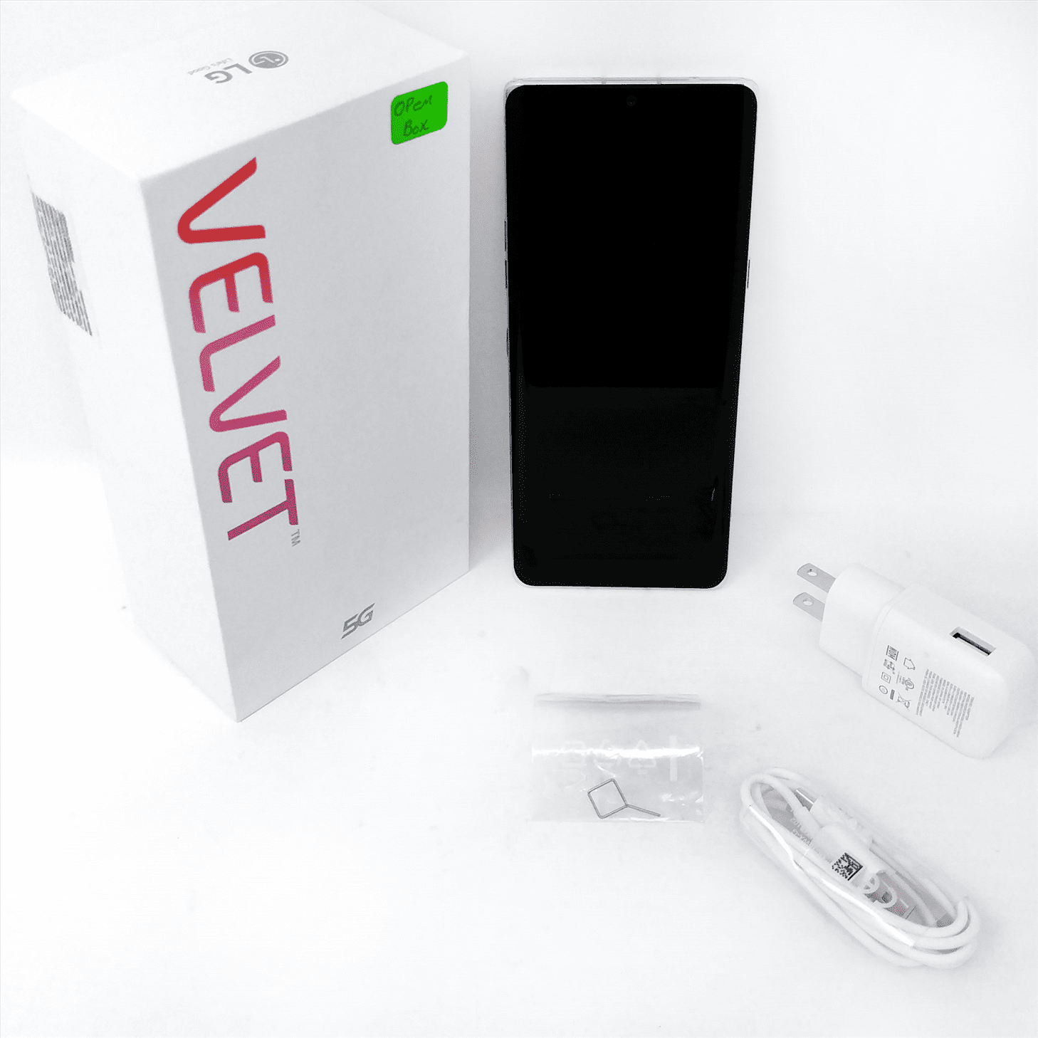  LG Velvet 5G G900TM 128GB T-Mobile Locked (Metro, Simple,  Ultra) Android GSM Teléfono 6.8 - NO CDMA (Aurora White)