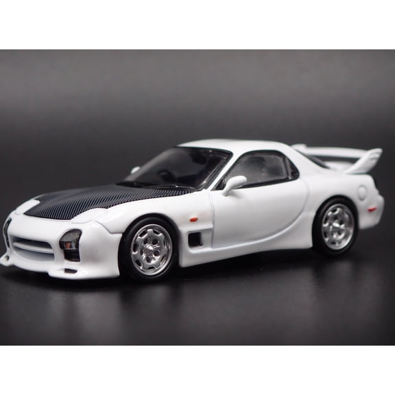 Open Box MAZDA RX7 FD3S VERTEX JDM A SPEC WHITE 1:64 SCALE DIORAMA DIECAST MODEL CAR