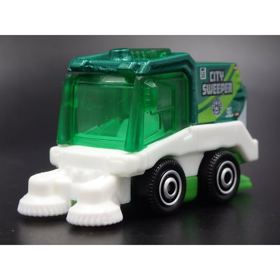 Open Box MINI CITY STREET SWEEPER CLEANER GREEN 1:64 MB SCALE DIORAMA DIECAST MODEL CAR