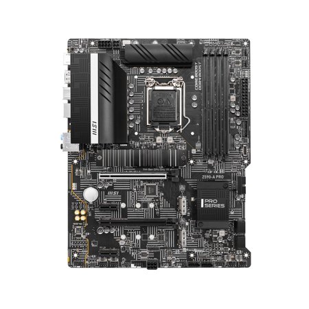Open Box MSI Z590-A PRO LGA 1200 Intel Z590 SATA 6Gb/s ATX DDR4 PCIe 4.0 2.5G LAN Intel Motherboard