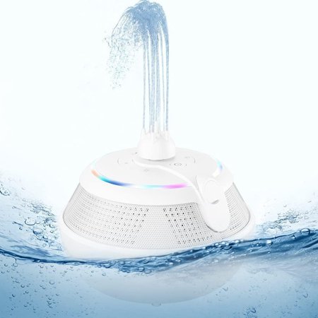 Open Box Maraawa Fountain Waterproof Bluetooth Speaker WHALE - White