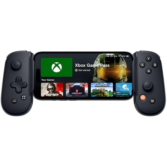 Open Box Backbone BB02PWS One (Lightning) - Mobile Gaming Controller For iPhone, Black