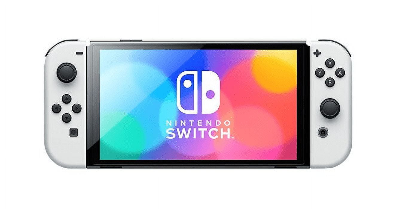 NINTENDO SWITCH OLED MODEL WITH WHITE JOY-CON HEGSKAAAA - WHITE