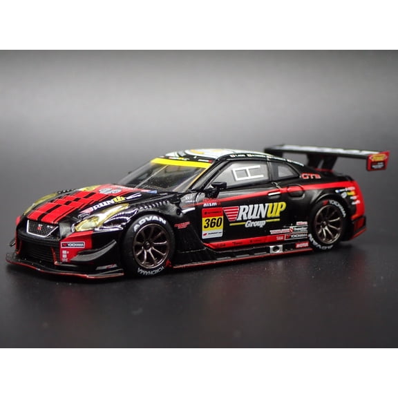 Open Box NISSAN GTR R35 NISMO GT3 #360 RUNUP RIVAUX TOMEI 1:64 SCALE DIECAST MODEL CAR