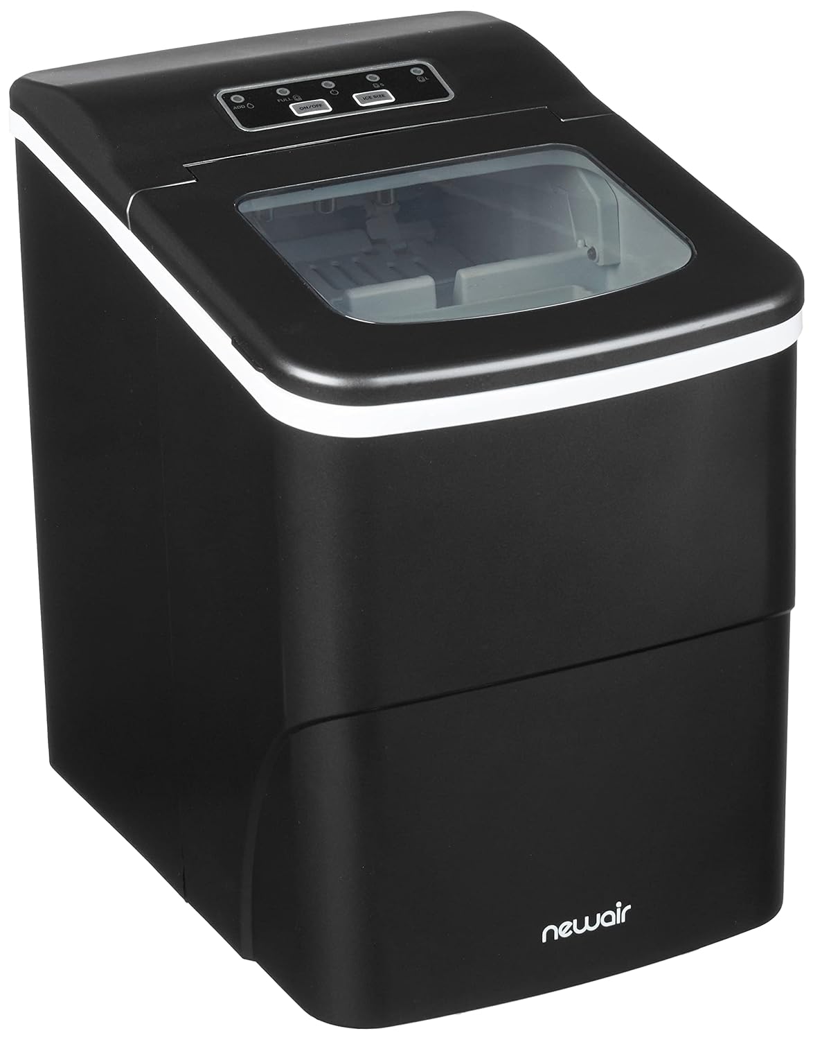 Open Box Newair 26 lbs. Countertop Ice Maker, NIM026MB00 Black