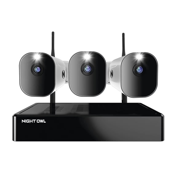 Open Box Night Owl Wi-Fi 1080p NVR with 1 TB HDD 3 Battery 1080p Wi-Fi Cameras with 2 Batteries per camera - WNIP2 Series