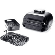Open Box Ninja Foodi Smart XL 6-in-1 Indoor Grill with Air Fry NO BRUSH - Black/Black
