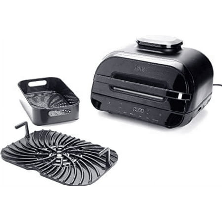 Open Box Ninja Foodi Smart XL 6-in-1 Indoor Grill with Air Fry NO BRUSH - Black/Black