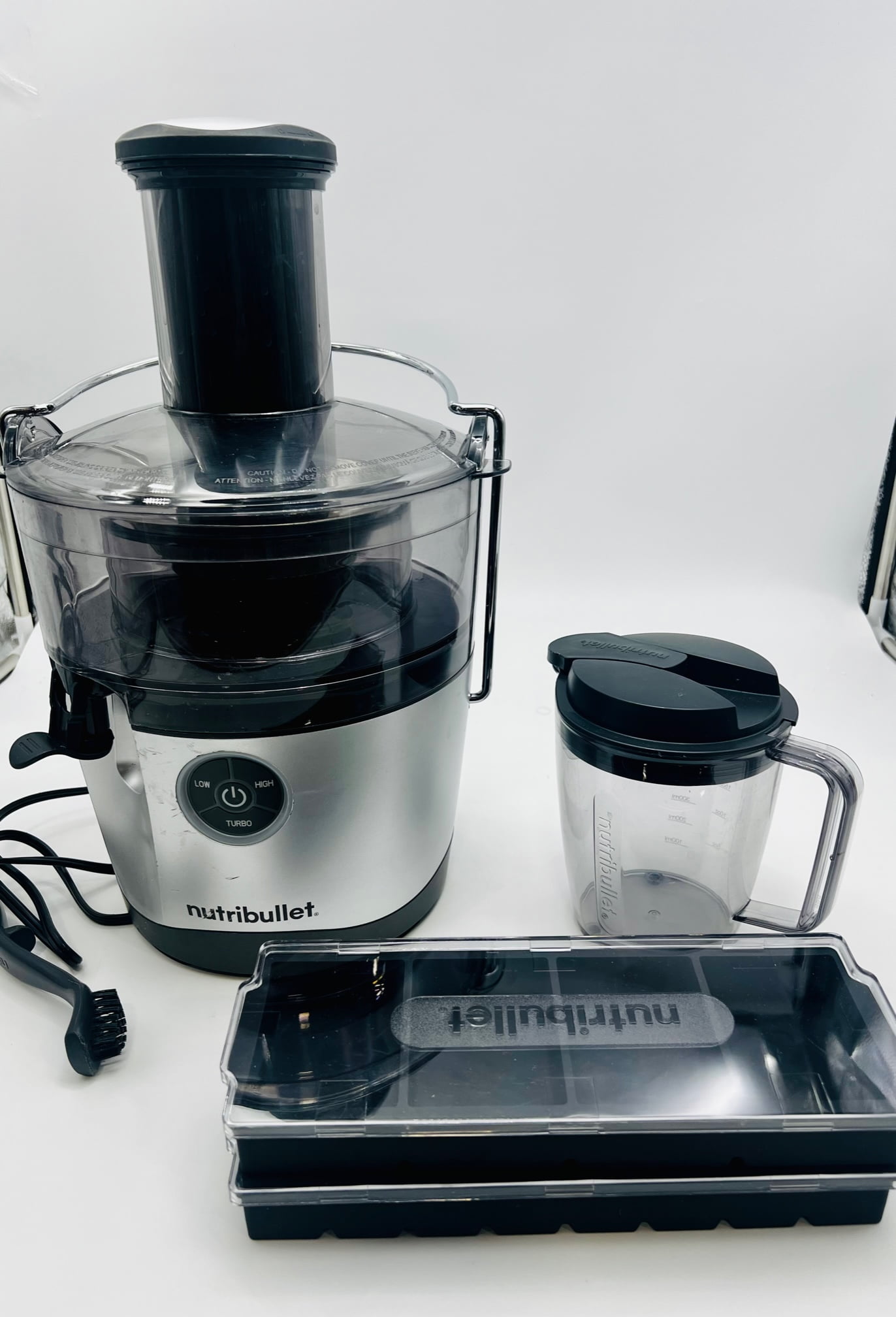 Open Box NutriBullet Juicer Pro Centrifugal Juicer Machine SILVER