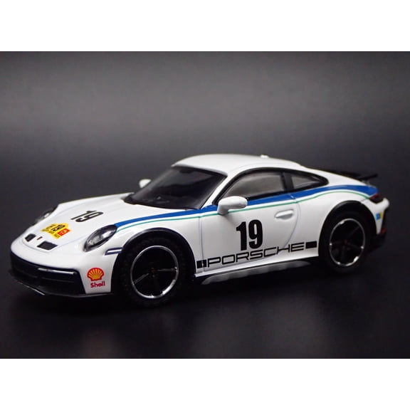 Open Box PORSCHE 911 DAKAR RALLYE OFF ROAD WHITE 1/64 SCALE COLLECTIBLE DIECAST MODEL CAR