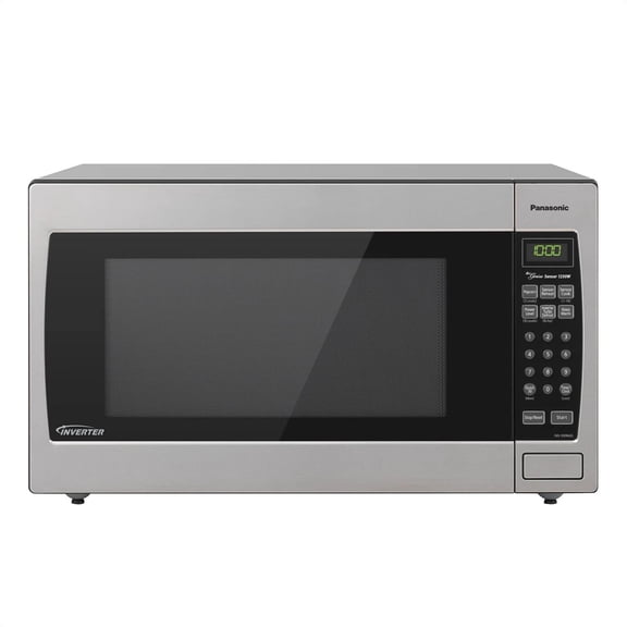 Open Box Panasonic 2.2-cu. ft. 1250W Countertop Microwave with Inverter Technology, Stainless Steel NN-SN95HS
