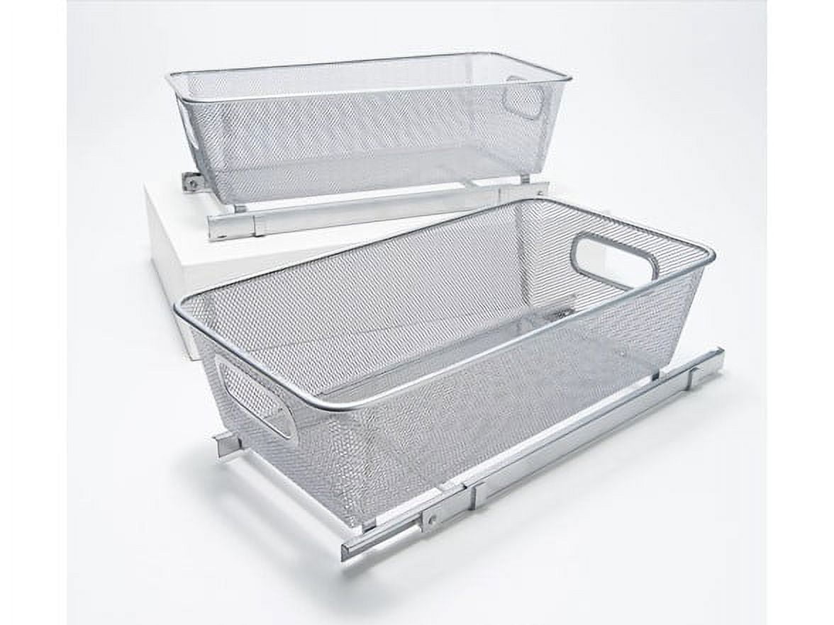 Open Box PopIt Set of 2 Sliding Baskets 2SDBSKWHI WHITE