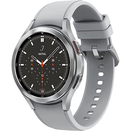 Open Box SAMSUNG GALAXY WATCH 4 46MM CLASSIC LTE SM-R895UZSAXAA - SILVER