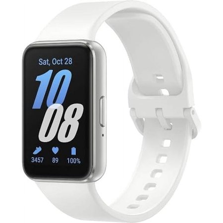Open Box SAMSUNG Galaxy FIT 3 1.6" AMOLED Display 100+ Watchfaces SM-R390 - Silver