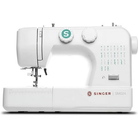 Open Box SINGER SM024 Sewing Machine Included Accessory Kit 24 Stitches - Turquoise