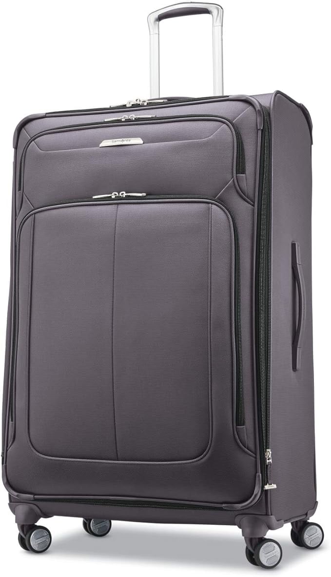 Open Box Samsonite Solyte DLX Softside Luggage Spinner Wheels Large 29" Mineral Grey
