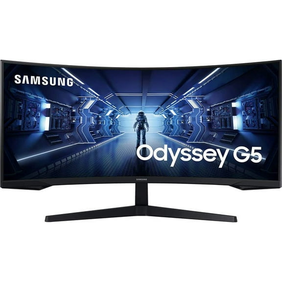 Open Box Samsung 34" Odyssey G5 Ultra-Wide Curved Monitor, 165Hz, 1ms, FreeSync (LC34G55TWWNXZA)