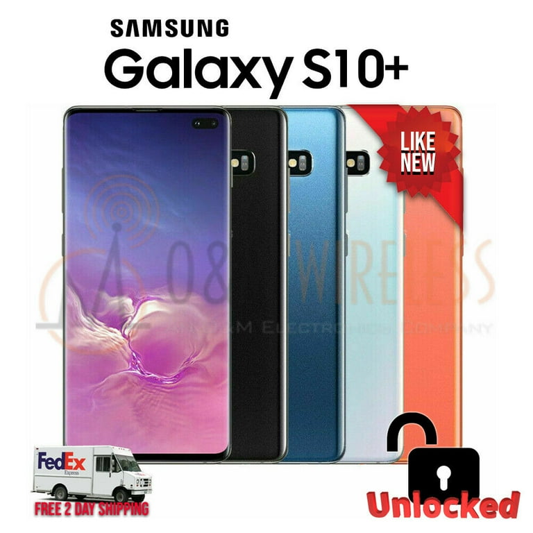 Samsung Galaxy S10 ホワイト 本体 AT&T Samsung Galaxy S10+ 512GB, Ceramic White - Upgrade Only