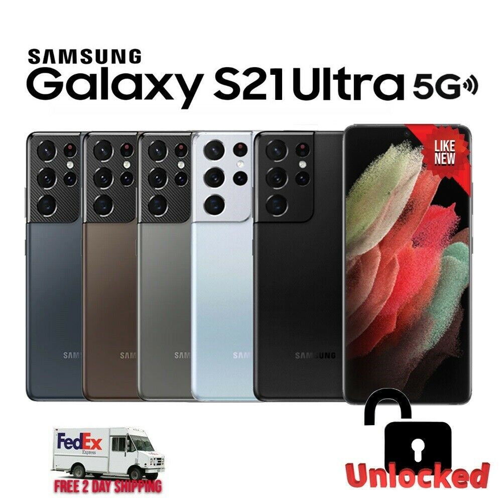 Open Box Samsung Galaxy S21 Ultra 5G SM-G998U1 128GB Bronze (US Model) - Factory Unlocked Cell Phone - image 1 of 4