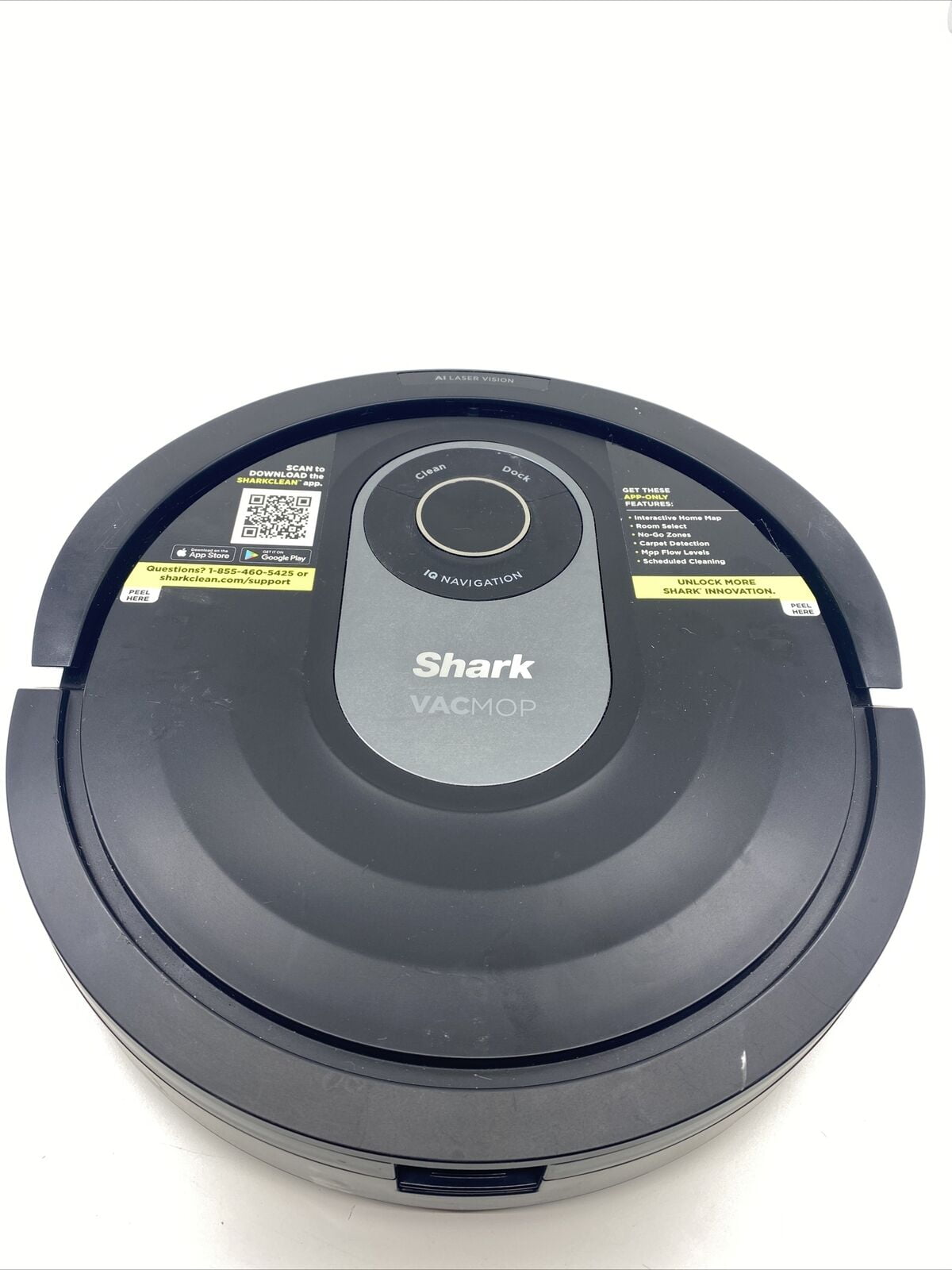 Open Box Shark AI ROBOT WET DRY ROBOT FLOOR CLEANER RV2001WRUS VACMOP
