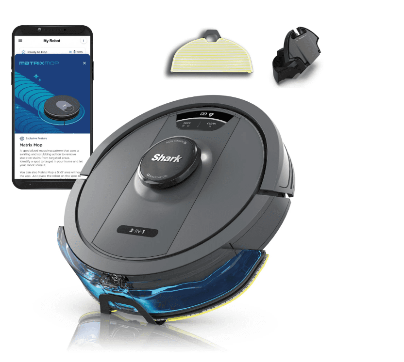 Open Box Shark IQ 2-in-1 Robot Vacuum Mop Matrix Clean Navigation ...