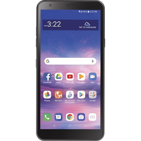 Open Box Simple Mobile LG Journey, 16GB, Black - Prepaid Smartphone