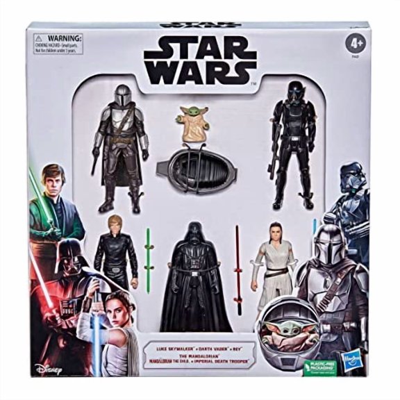 Open Box Star Wars Darth Action Figure Set of 6 for 4+ Years Kids 6 Inch (15.2cm) MULTI