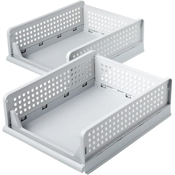 Open Box StoreSmith Set of 2 Small Stack & Slide Organizers