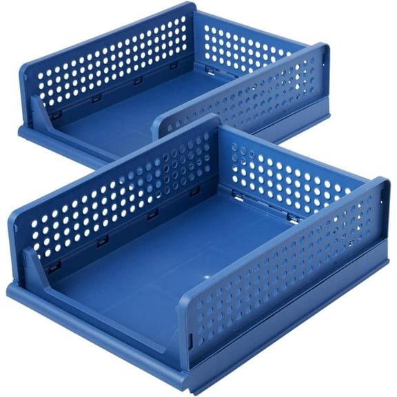 Open Box StoreSmith Set of 2 Small Stack & Slide Organizers