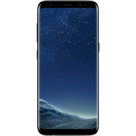 Open Box Straight Talk Samsung Galaxy S8, 64GB, Midnight Black - Prepaid Smartphone