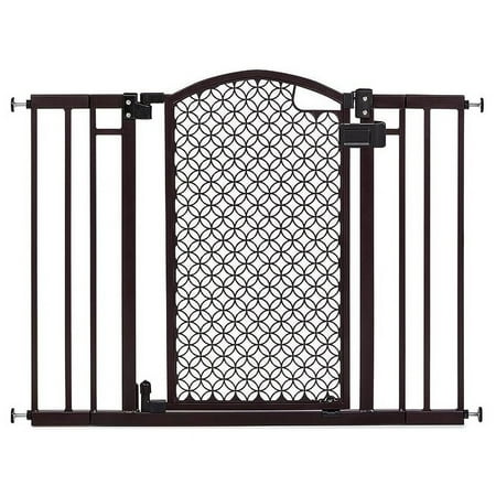 Open Box Summer Infant Modern Home Walk-Thru Safety Pet and Baby Gate 27733Z - Espresso