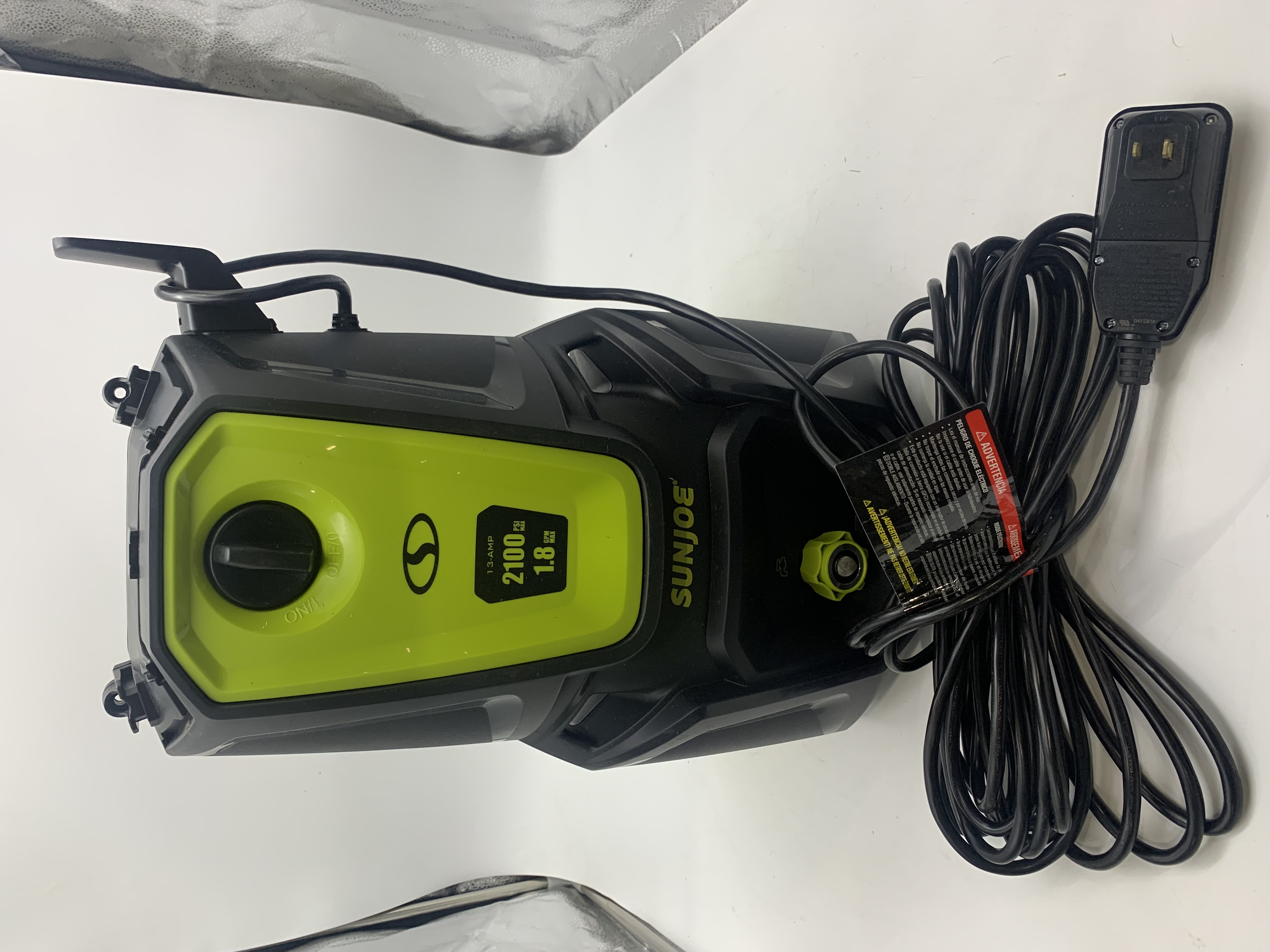 Open Box Sun Joe SPX2690MAX 2100PSI 1.8GPM 13A 1500W Electric Pressure