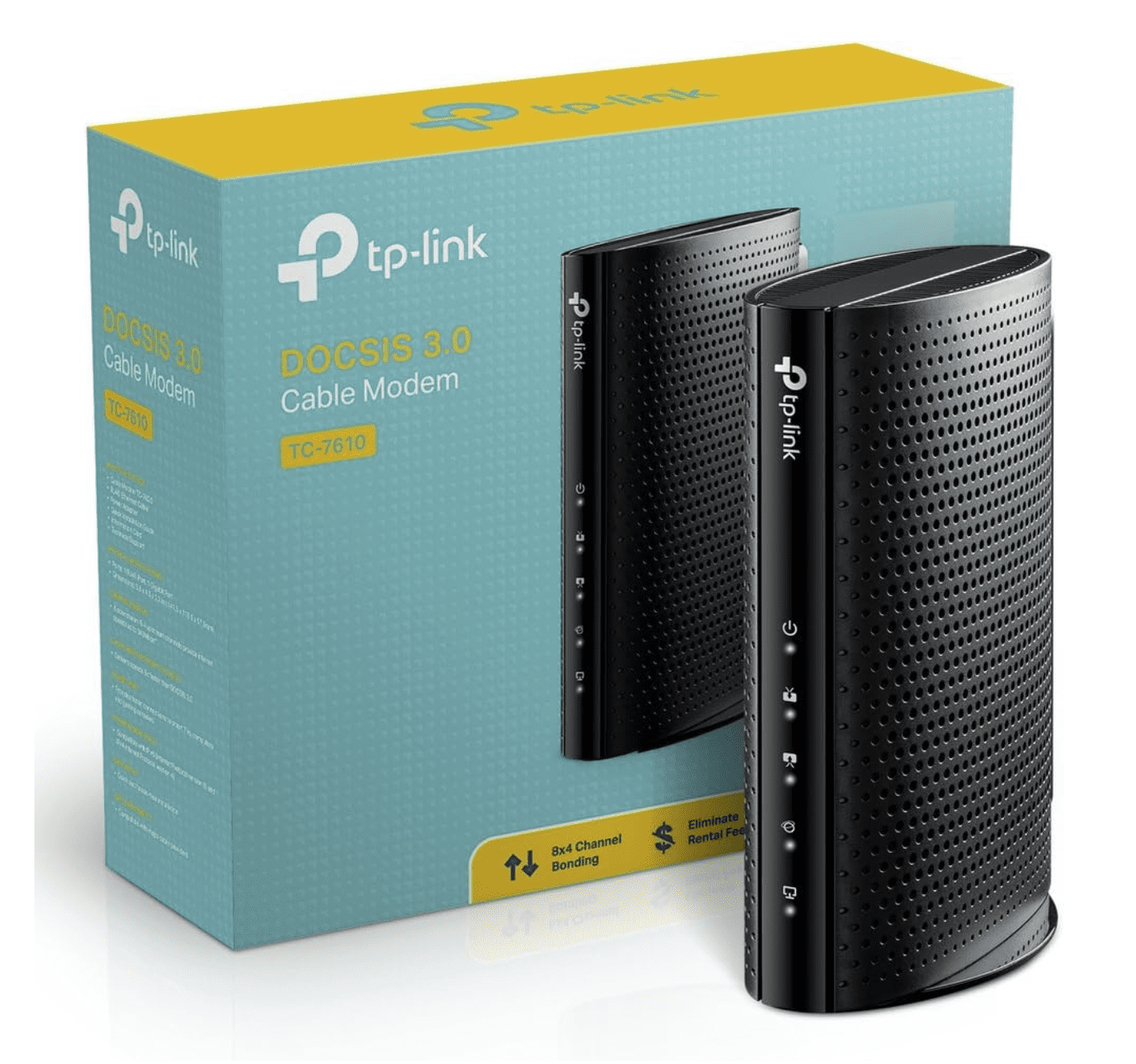 TP-LINK Cable Modem TC-7610 DOCSIS 3.0 - Black - Walmart.com