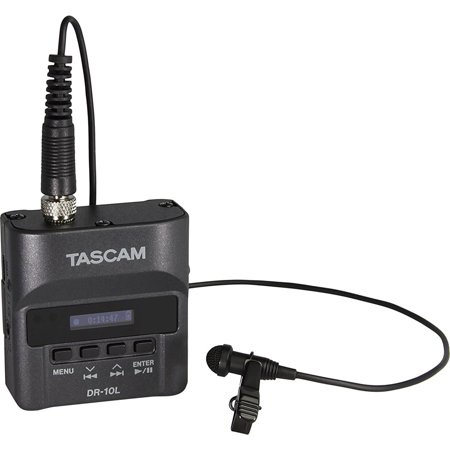 Open Box Tascam DR-10L Portable Digital Audio Recorder with Lavalier Microphone