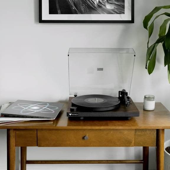 Open Box Victrola Premiere T1 Premium Turntable with Built-In Vinyl Stream (Espresso)