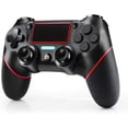 thumbnail image 1 of Open Box VidPPluing Wireless Controller for PS4 with 6-Axis Motion Sensor - Black/Red, 1 of 6